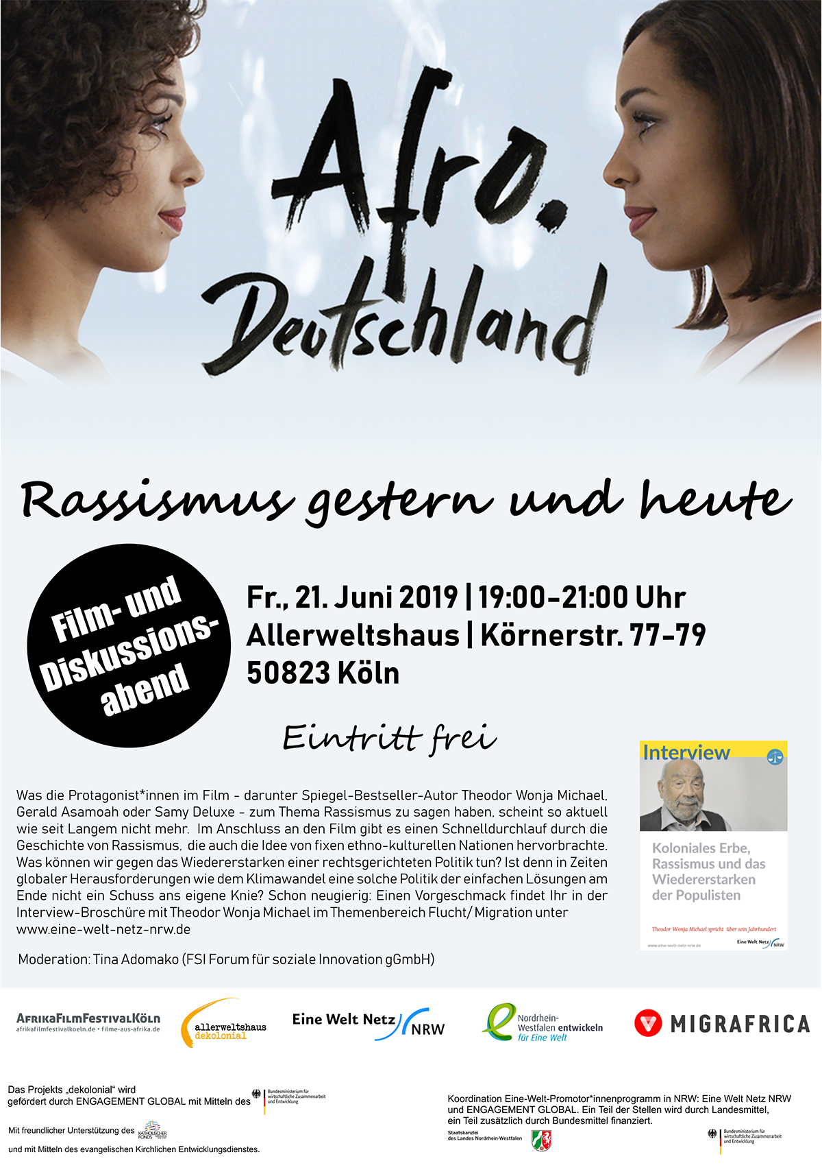 Afro.Deutschland anschließende Diskussion mit Tina Adomaku